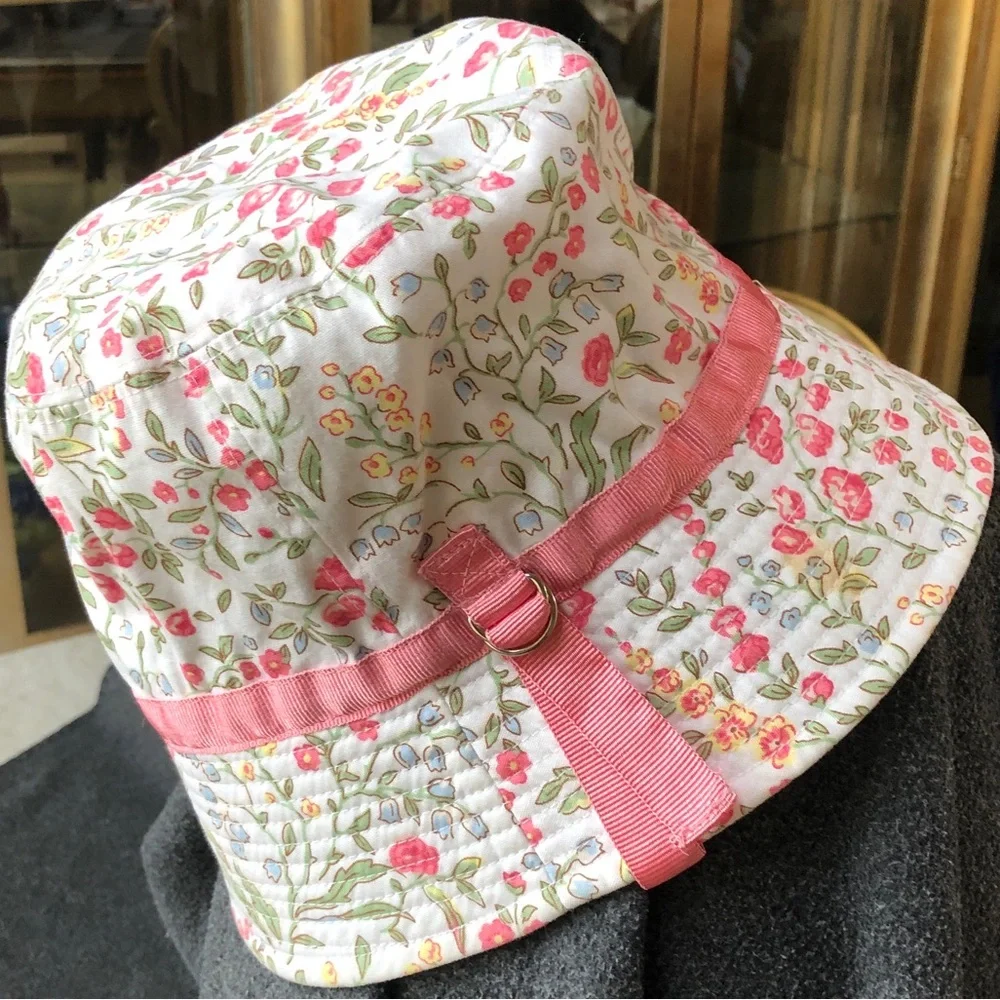 Gymboree Kid’s Unisex 100% Cotton Orange Reversible Sun Hat Size L-XXL (5-7 Yrs)